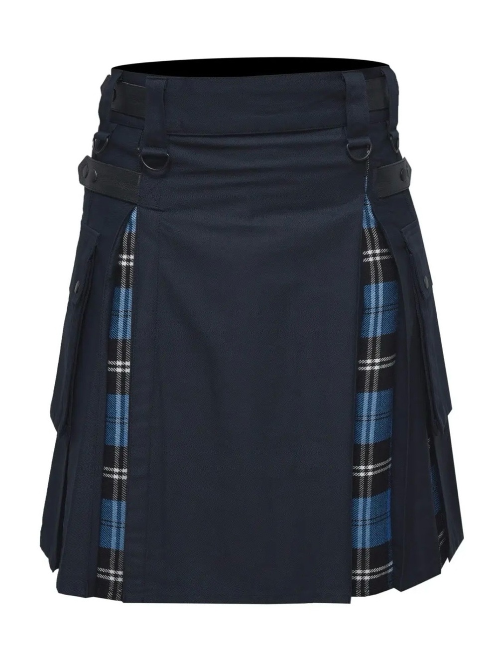 Celtic Pro AllSafe Traders Modern Hybrid Tartan Kilt, Hybrid Cargo Kilt Sz 36